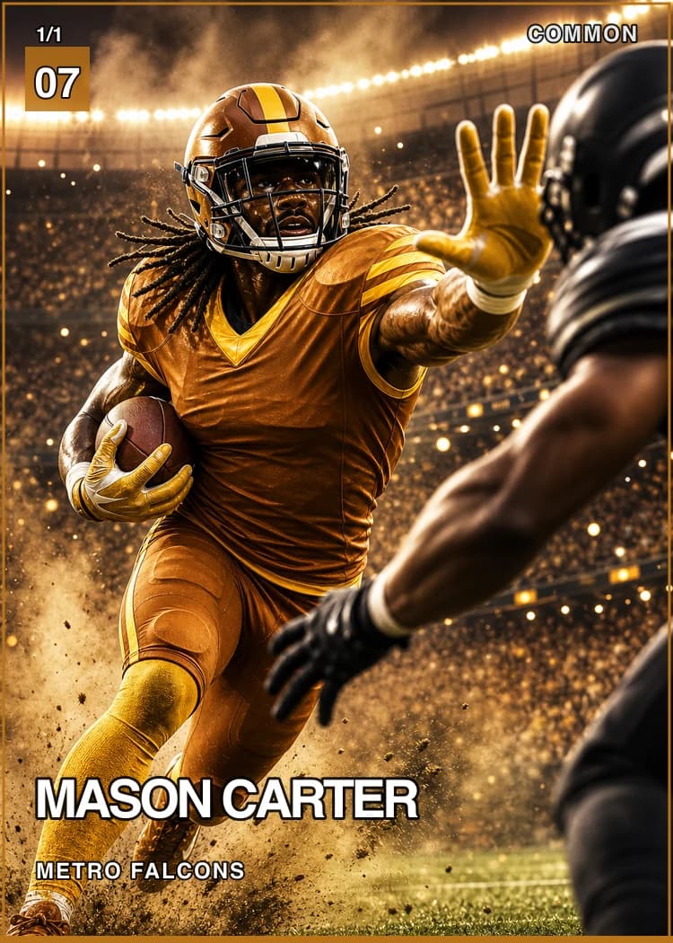Example custom trading card front