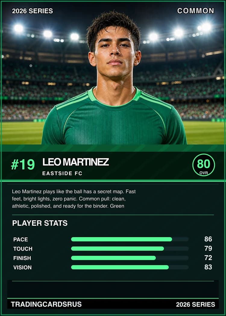 Example custom trading card back