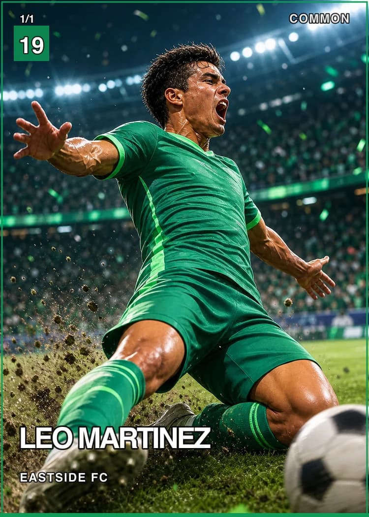Example custom trading card front