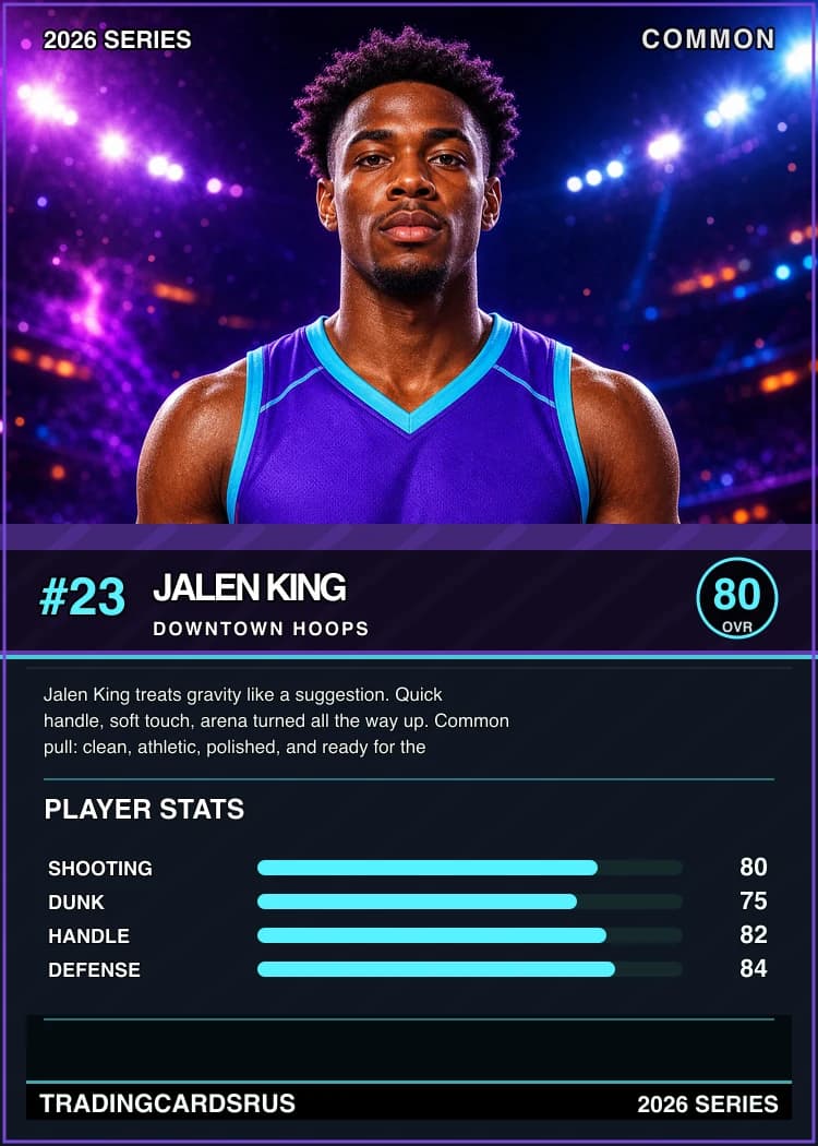 Example custom trading card back