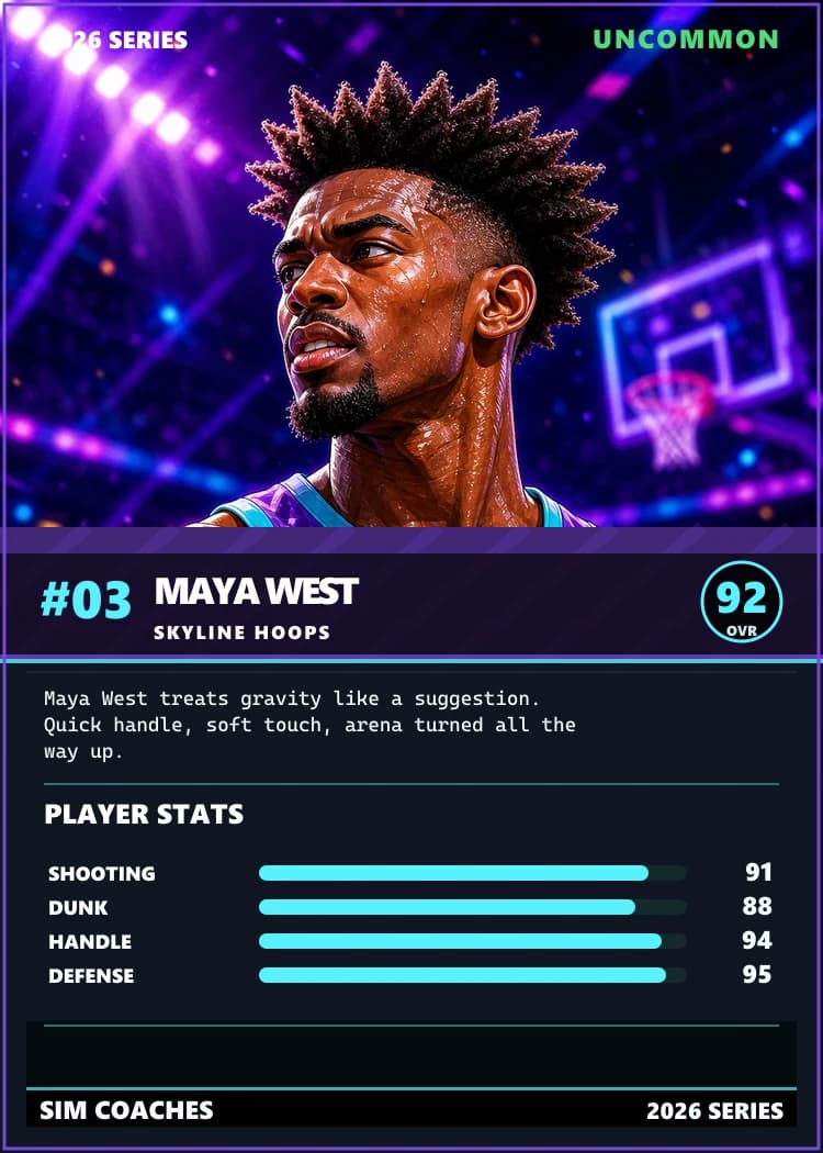 Example custom trading card back