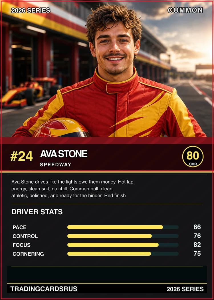 Example custom trading card back