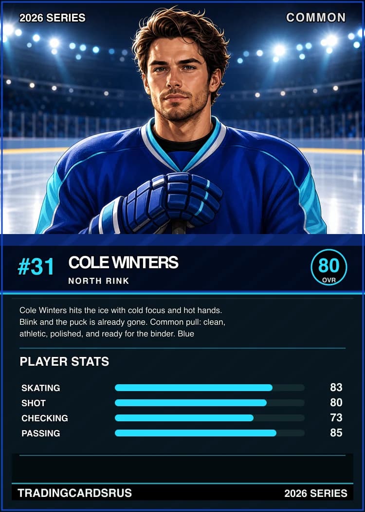 Example custom trading card back
